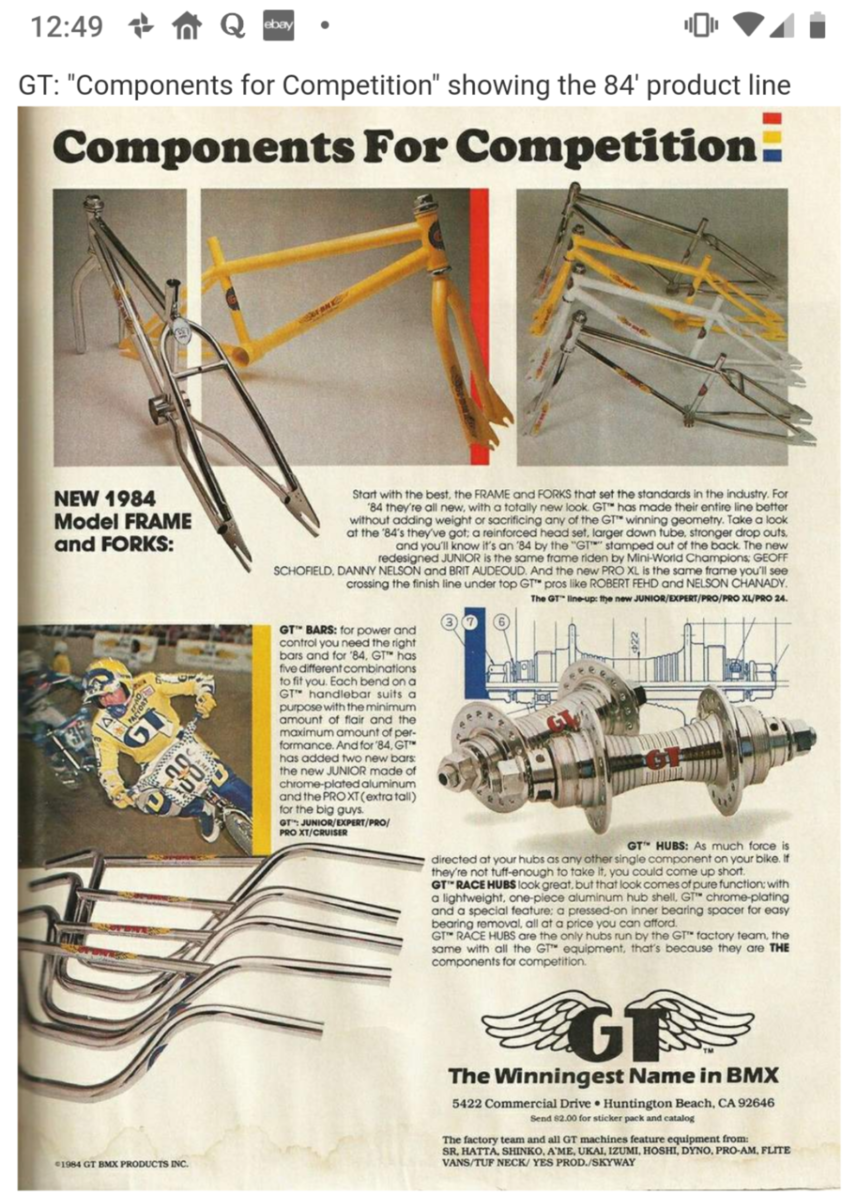 NOS Tufneck Bmx Decal Frame Decal Sticker Tube Headset Post Decal Tuf Neck